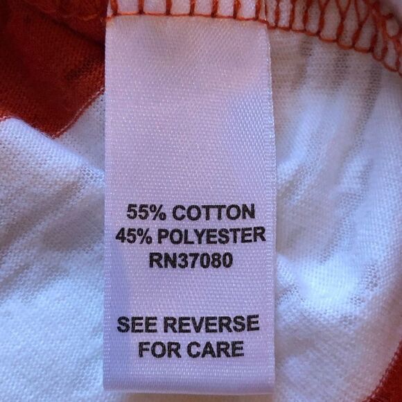Cato V neck short sleeve Tee Large burnt orange and white Excellent condition - Picture 6 of 7